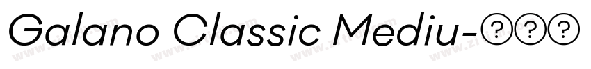 Galano Classic Mediu字体转换